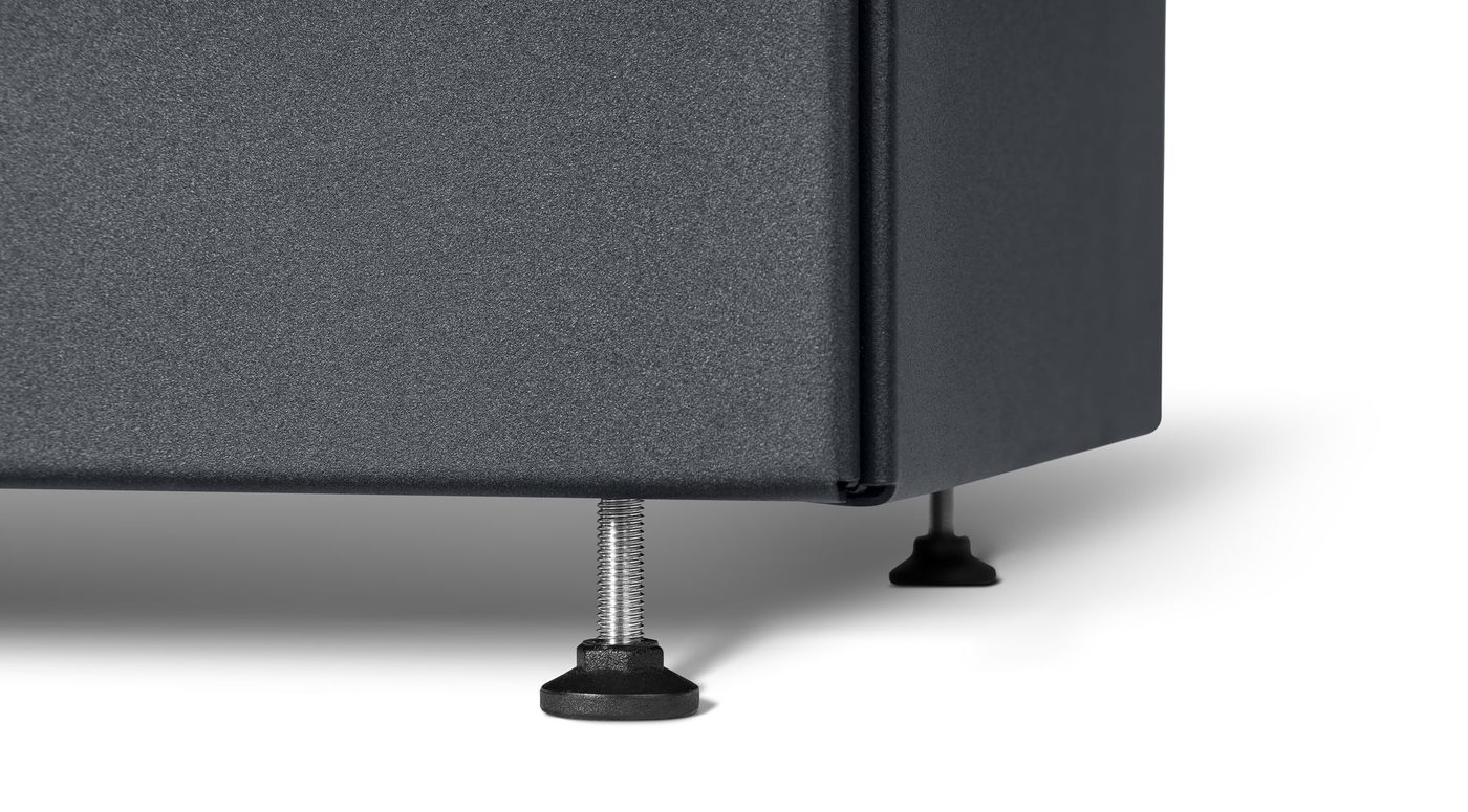 Piedino regolabile con base in nylon